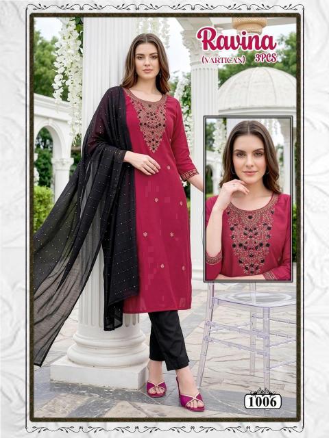 Desi kudi ravina 3pcs bani kurtis wholesale